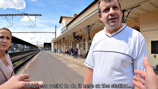 HUNT4K. Lassie with ponytail has sex for profit to her husband