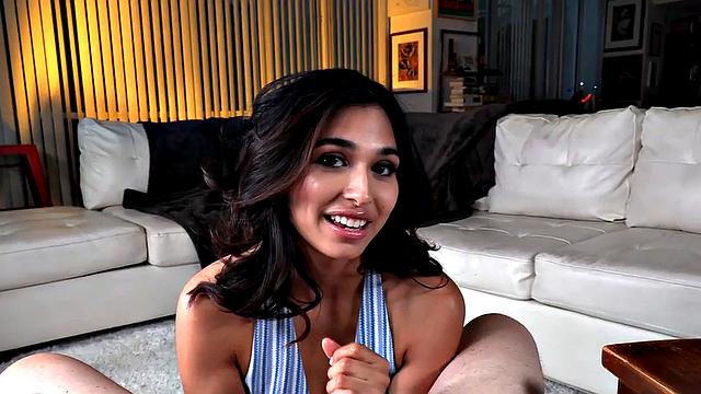 21yo handjob slut rides cock in POV and talks dirty