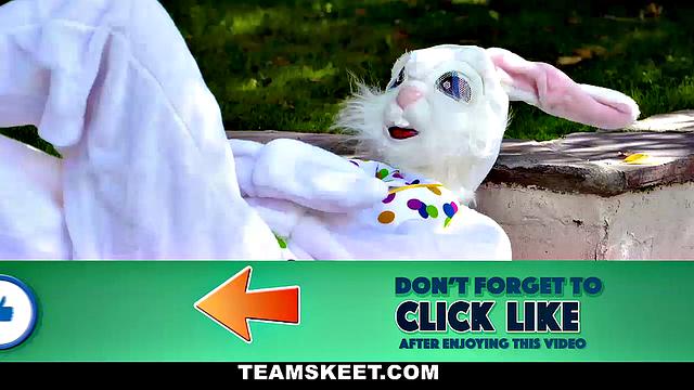 Tiny Easter Bunny Babe Gets Slammed