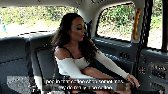 British hottie with big tits and squirting pussy in high heels