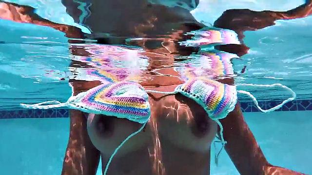 Oiled-up ebony babe with a big ass takes a hard pounding from BWC in her wet pussy hole