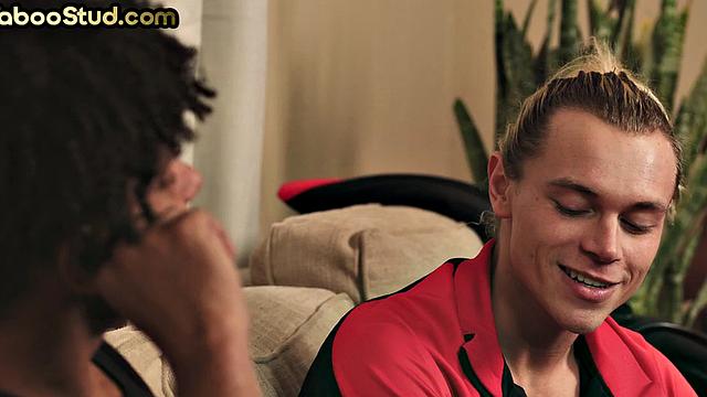 Taboo white stud fucked by Black stepbrother in IR