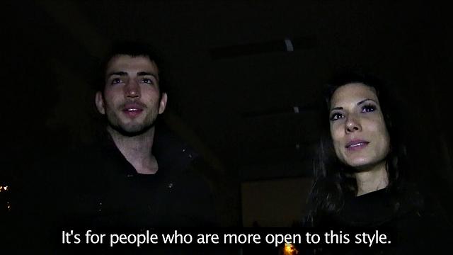 Spanish babe fucks a stranger for cash