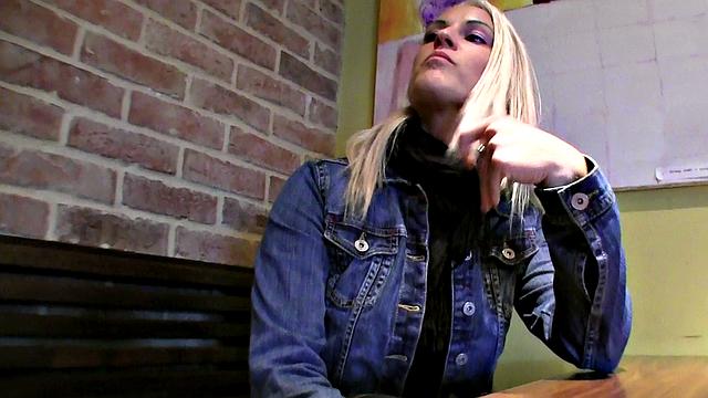 Cock in the Coffee Shop