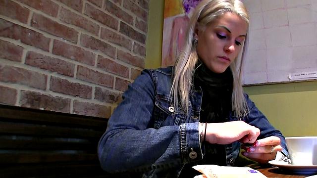 Cock in the Coffee Shop