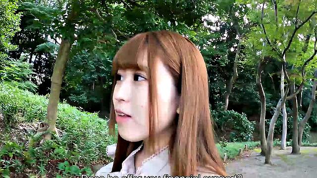 Natsu Ogura makes a video for her daddy to watch