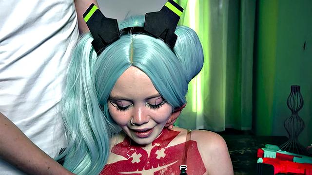 Big Cock For Busty Anime Babe Rebecca Nikson