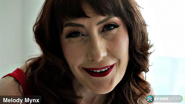 Big-titted MILF Melody Mynx DPs