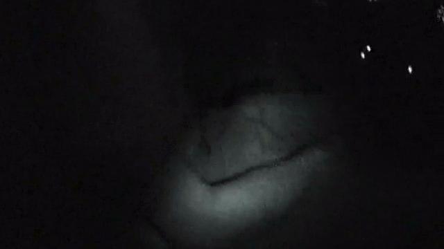 Naughty night vision slut sucks dick