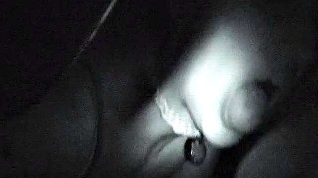 Naughty night vision slut sucks dick