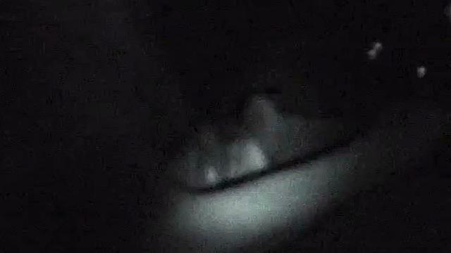 Naughty night vision slut sucks dick
