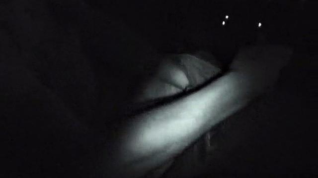 Naughty night vision slut sucks dick