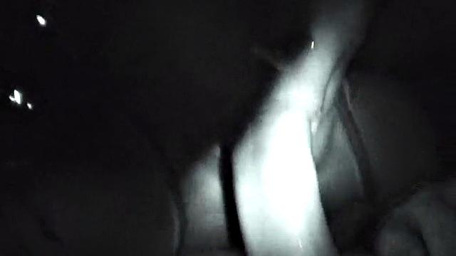 Naughty night vision slut sucks dick
