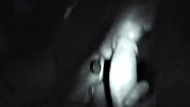 Naughty night vision slut sucks dick