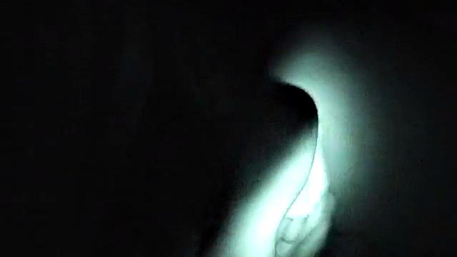 Naughty night vision slut sucks dick