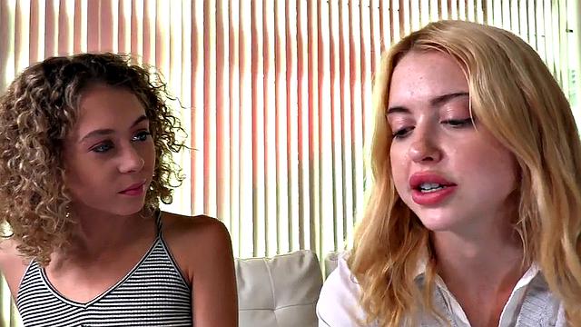 Real amateur Petite Slut learns HJ in POV FFM 3some