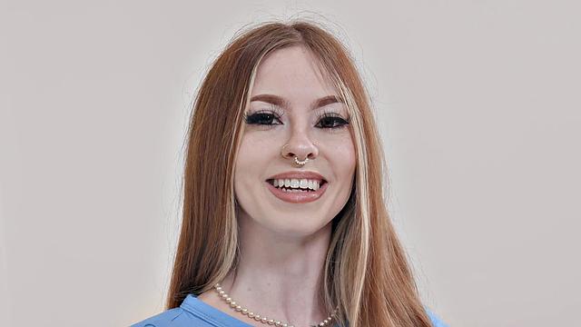 Skinny Redhead Takes Big Inches