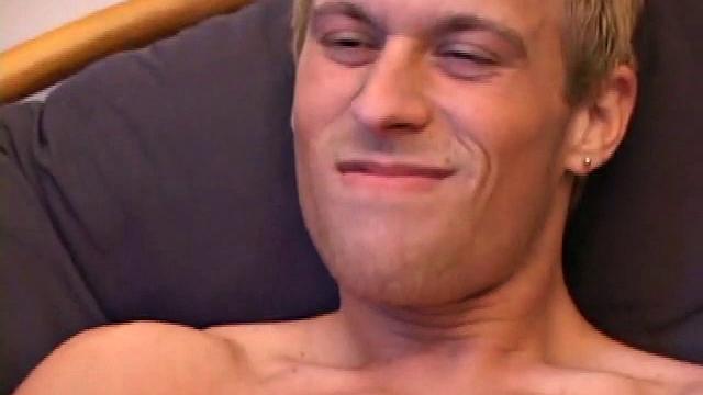 21 year old Blaze toys with his dick and balls and seems to really enjoy the attention he's getting from the cameraman. After working his dick really hard, Blaze takes the time to show off his sweet ass and hunky body.