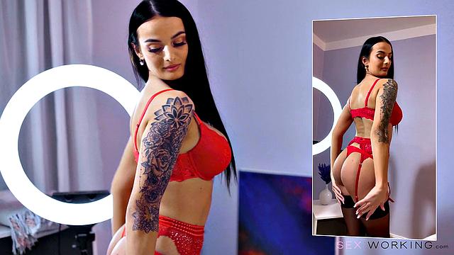 POV sex with squirting babe