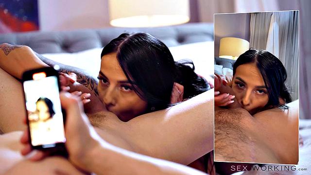 POV sex with squirting babe