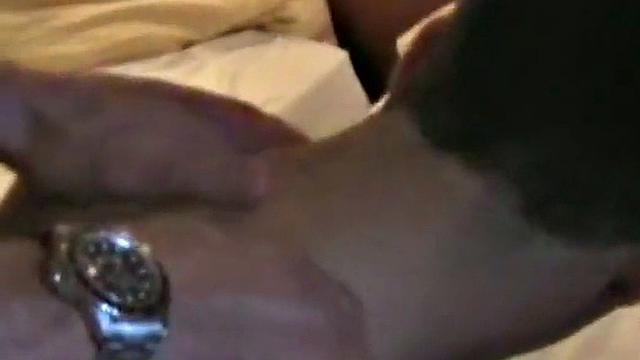 Amateur German stud barebacked in threesome while sucking cock