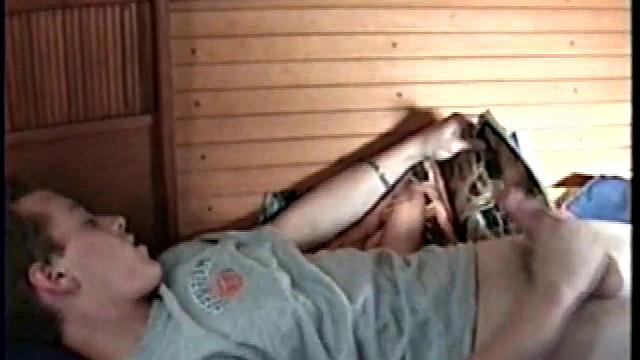 Calvin in Aft Cabin of Boat Reading Porn Magazine, Gets into Girl-on-Girl Action and Spunks Shirt