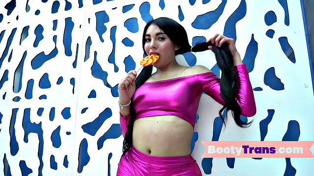 Watch Latina TS suck before getting barebacked and slammed hard