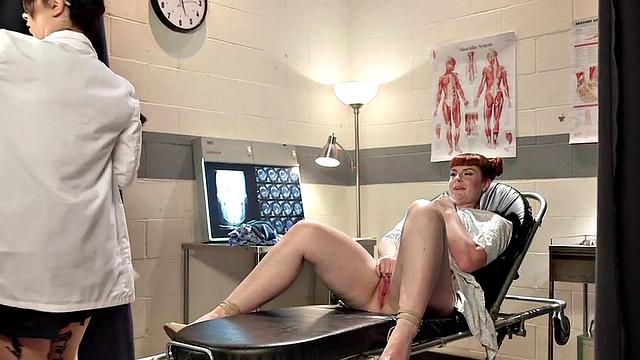 Kinky brunette enjoys strapon anal play while fingering her tight pussy