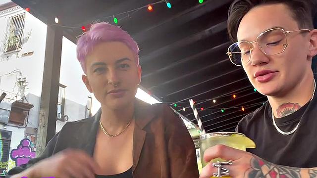 Dyke sluts enjoy fingering wet cunts while licking