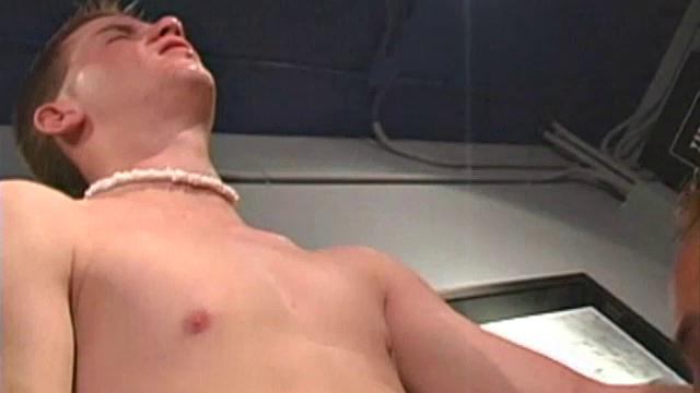 Evan and Zachary are stripping naked and dancing at the local bar, surrounded by fans.