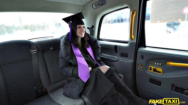 University Graduate Strips Off Robes