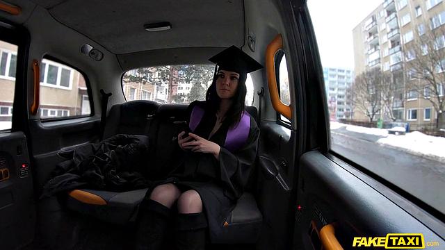 University Graduate Strips Off Robes