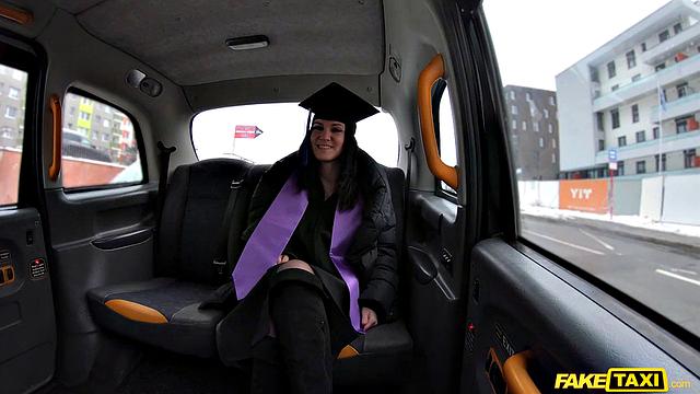 University Graduate Strips Off Robes