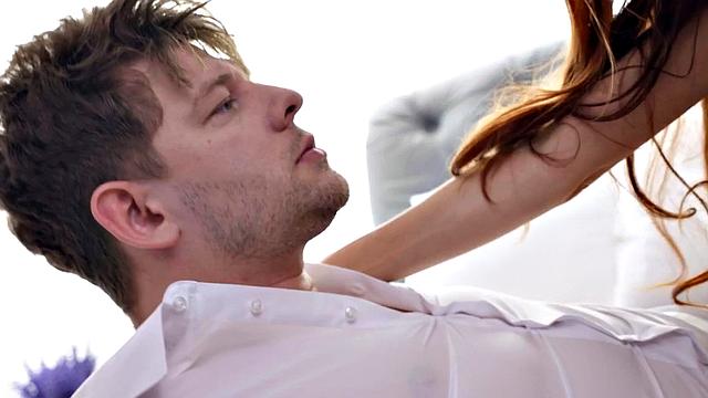 Seductive babe passionate sex with her boyfriend