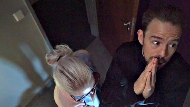 Hostel slut penetrated hard in shaved pussy