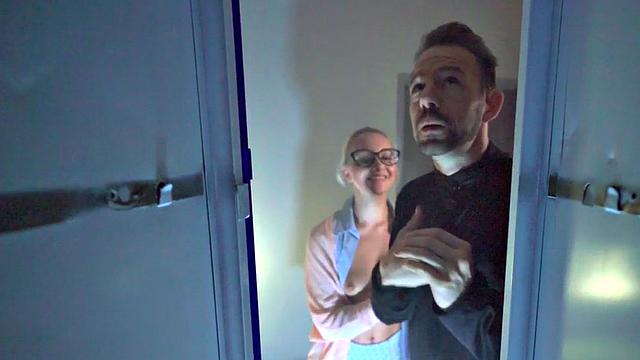 Hostel slut penetrated hard in shaved pussy