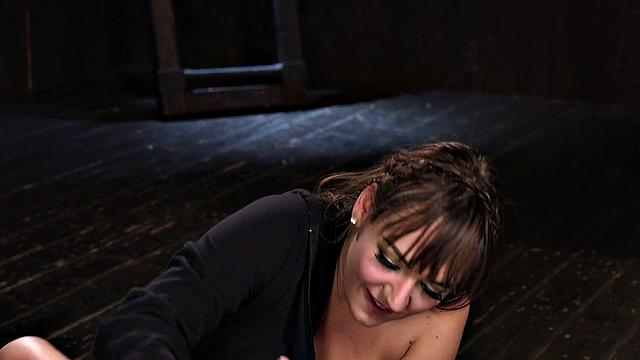 Gagged foot sub bound and dominated by strict maledom