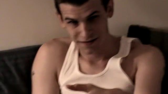 Marke strips down for intense gay action at home