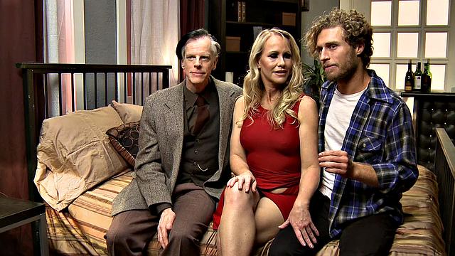 Blonde MILF with curly hair gets her pussy licked & fucked hard in the bedroom