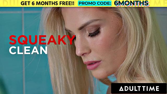 ADULT TIME - Horny Hungarian Candee Licious Picked Up And DP'ed Fresh Out Of The Shower!