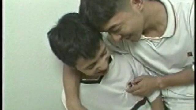 Asian Pe reunites with his former lover Tak and it's just like old times for the horny young couple. They get locked into passionate love making, as clothes strip off, dick gets sucked and ass takes a sensual fucking.