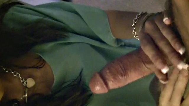 Hot Bobbi gives a Blowjob Closeup