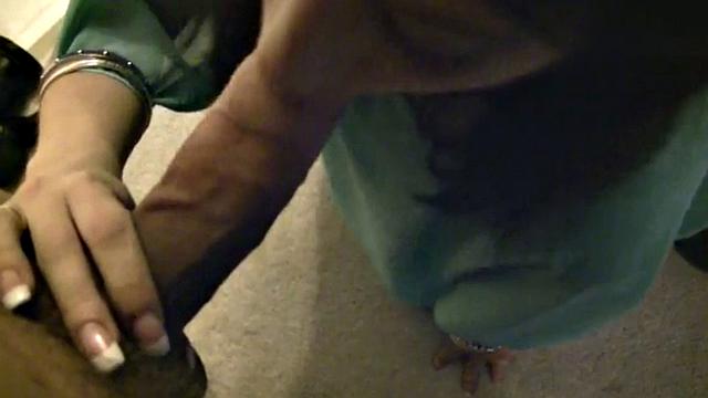 Hot Bobbi gives a Blowjob Closeup