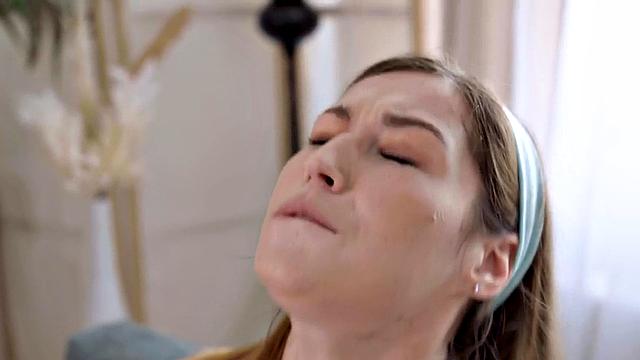 Raunchy inked maid in stockings got her tight pussy fucked