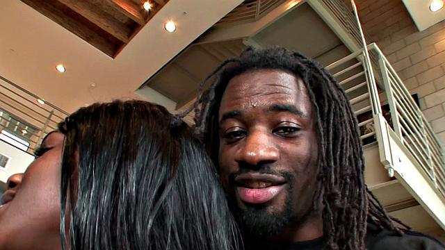 Pumping Ebony Babe Full of Cum