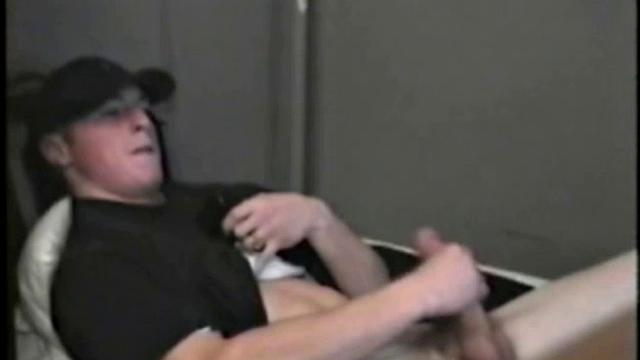 This pumped up blond boy has a boner from the very beginning of his solo jack off session. As Gavin strokes his big dick, we have the pleasure of admiring his naked buffed out body.