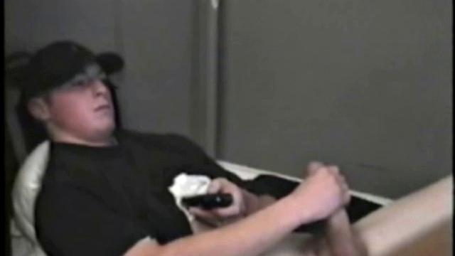 This pumped up blond boy has a boner from the very beginning of his solo jack off session. As Gavin strokes his big dick, we have the pleasure of admiring his naked buffed out body.