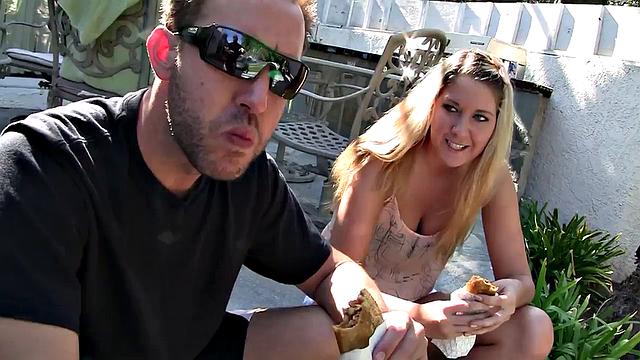 Alysha Takes On Her Boyfriends Cock In The Bathroom Where They Are Staying