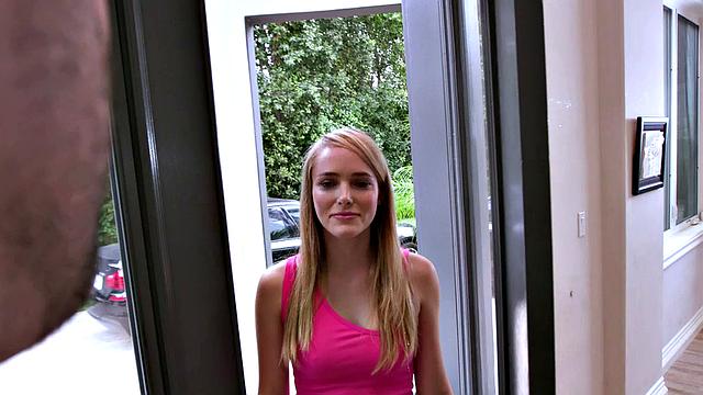 Babysitter Athena Fleurs Sucks and Fucks Her Employer's Cock