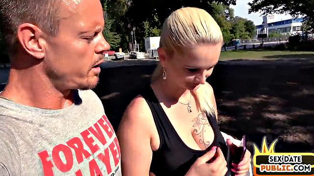 Big real MILF public fucked outdoors in amateur sex date